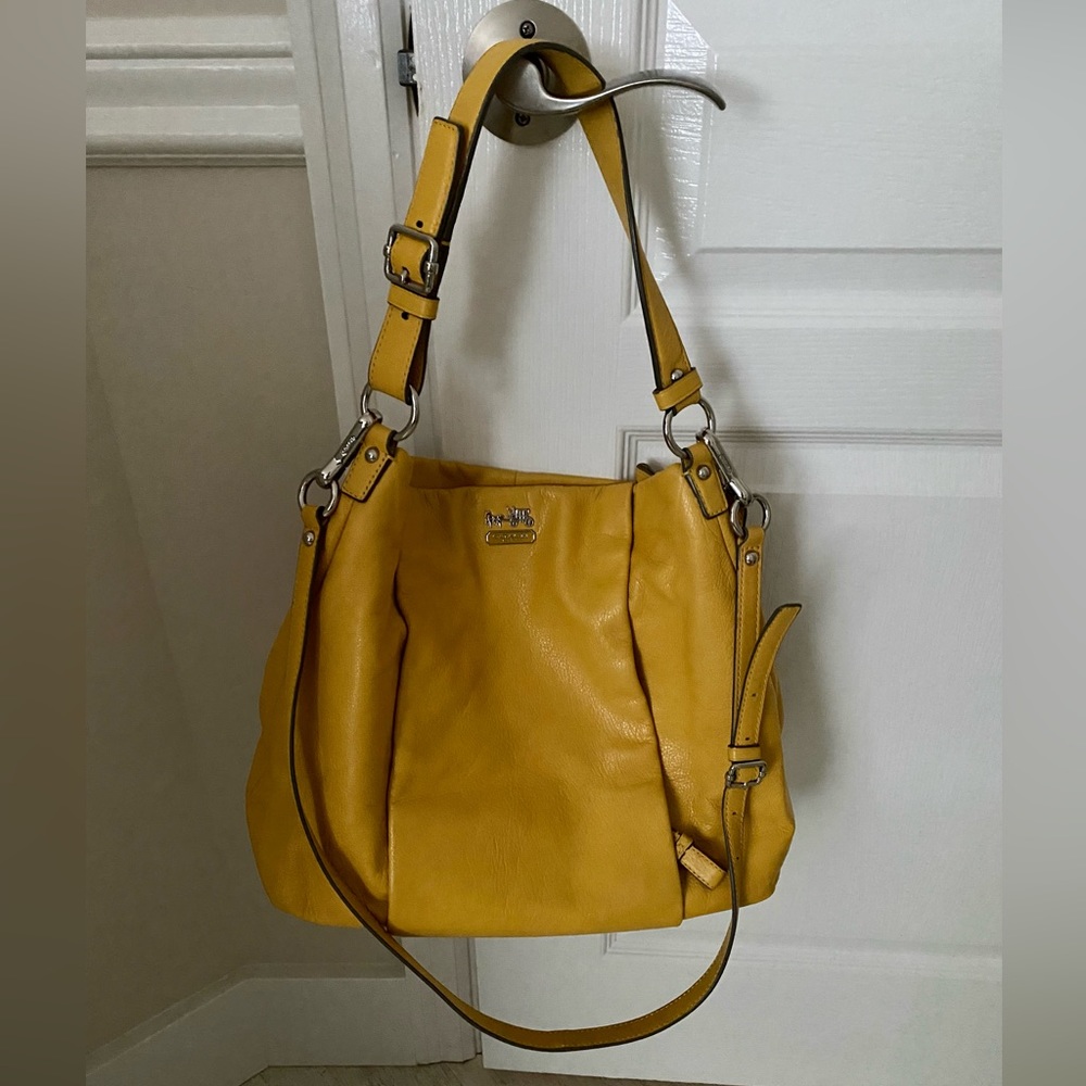 Authentic Coach leather handbag. Shoulder and crossbody strap. Incredibly soft.